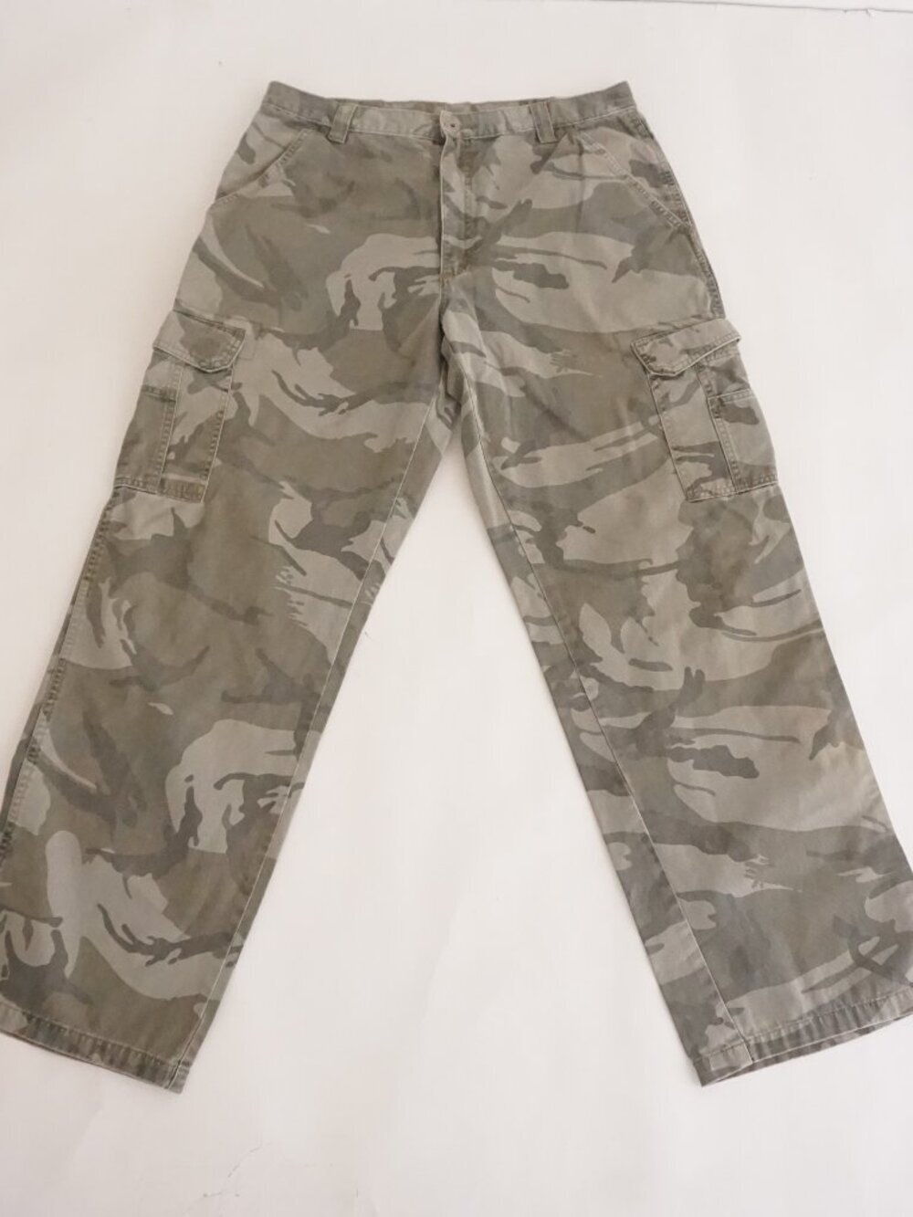 Wrangler Camouflage Military Cargo Pants Straight Leg Utility Trousers 34x32